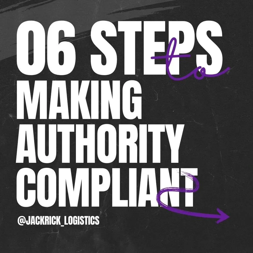 Slide reading "06 Steps to Making Authority Compliant".