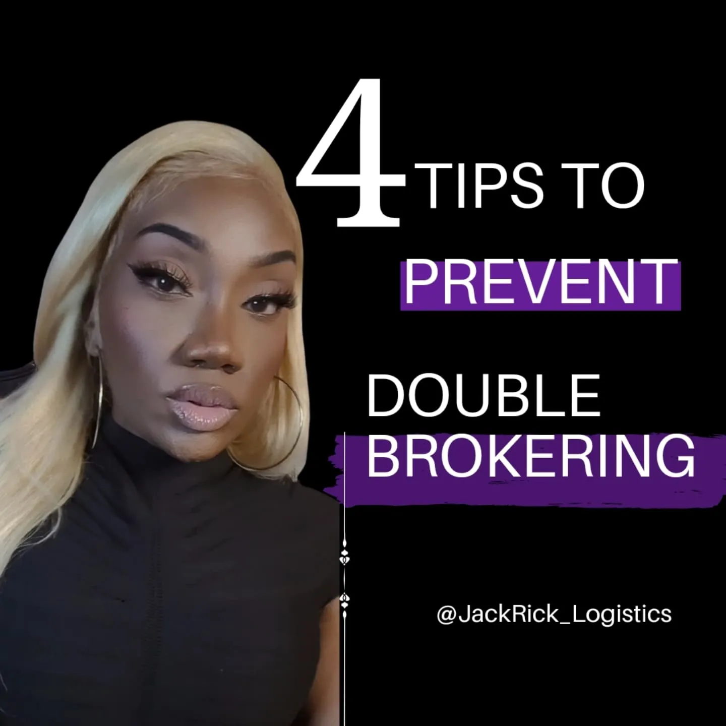 Cover slide reading "4 tips to prevent double brokering".