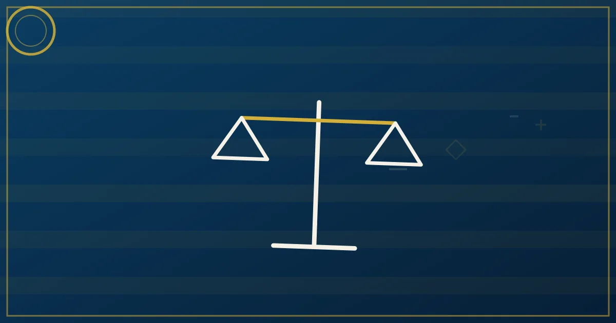 Lapis-blue and gold illustration of trucking tax documents and a semi truck representing driver classification choice