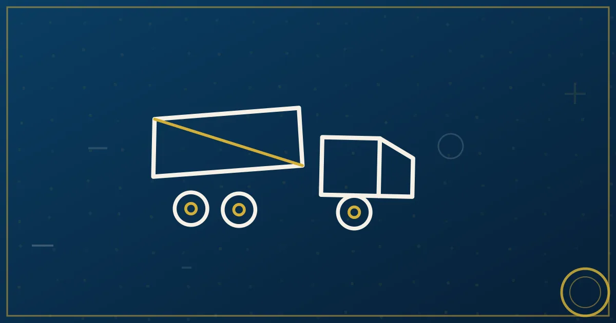 Line-art quarry face with terraced benches, a dump trailer tipping its load at an asphalt plant, cycle arrows looping