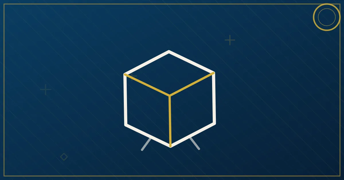 Lapis-blue and gold illustration of a semi truck connected to a digital logistics network representing Amazon Relay