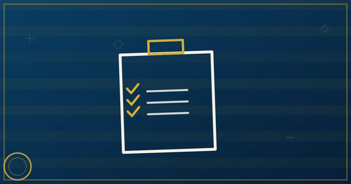 Lapis-blue and gold illustration of a magnifying glass examining freight documents with warning symbols, fraud protection
