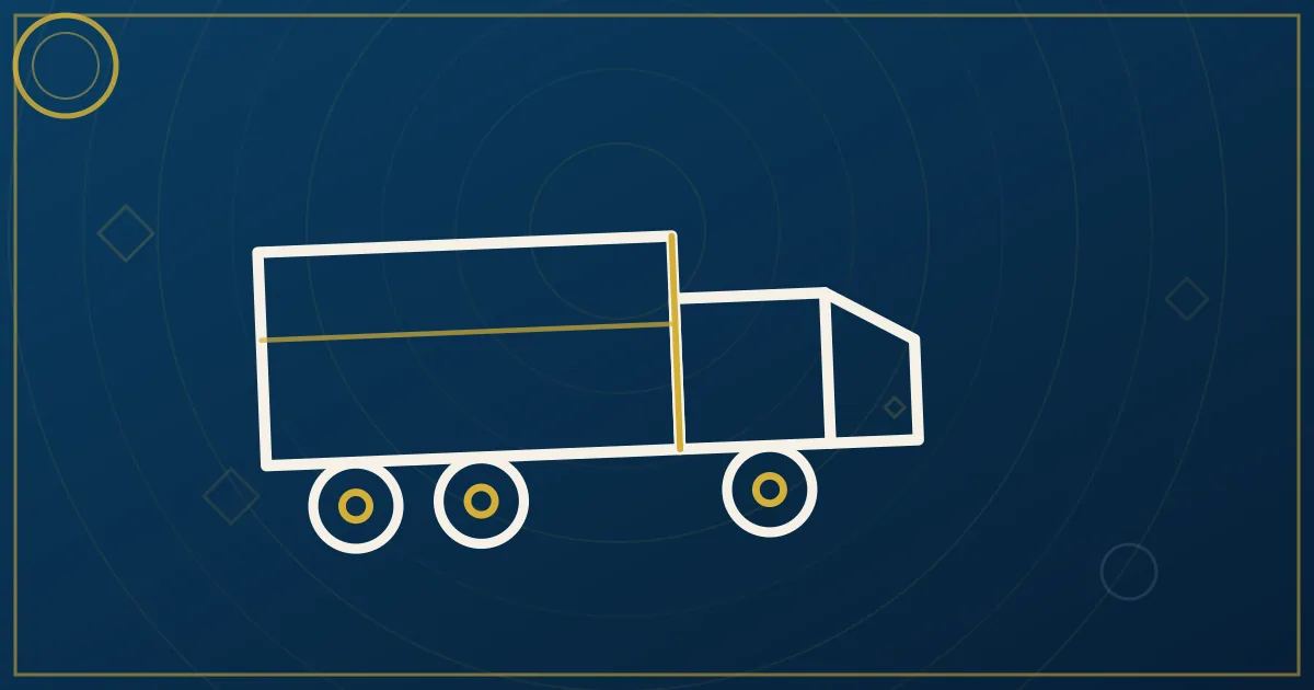 Semi truck on a highway at dawn representing a new carrier finding its first loads