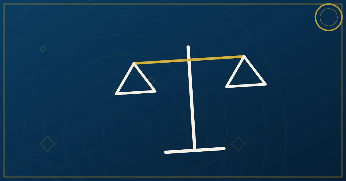 Lapis-blue and gold illustration of a semi truck with a document and pen beside it suggesting a contract decision