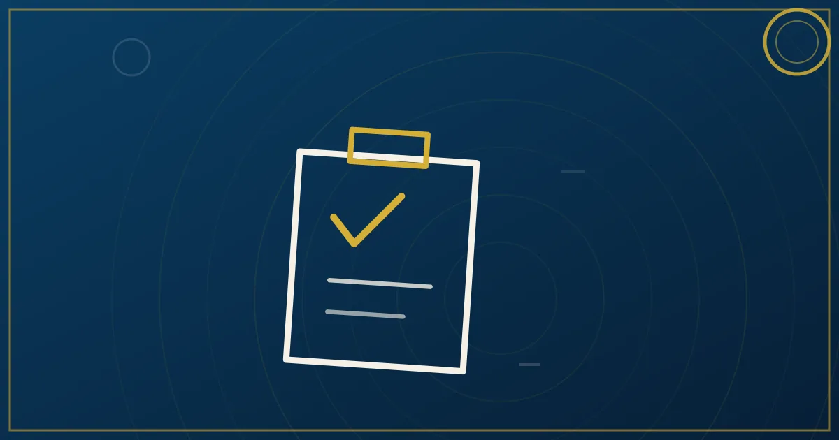 Lapis-blue and gold illustration of a semi truck beside shipping documents representing carrier versus broker authority