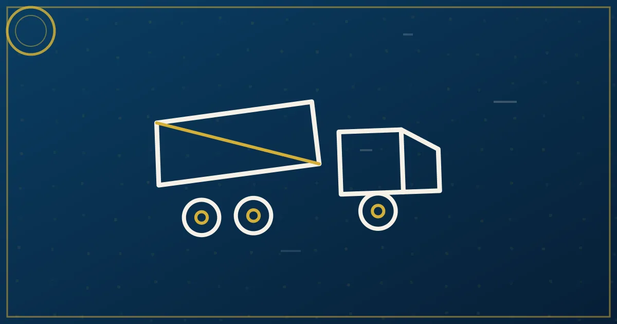 Lapis-blue and gold illustration of a dump truck spreading salt on a snowy highway with falling snowflakes