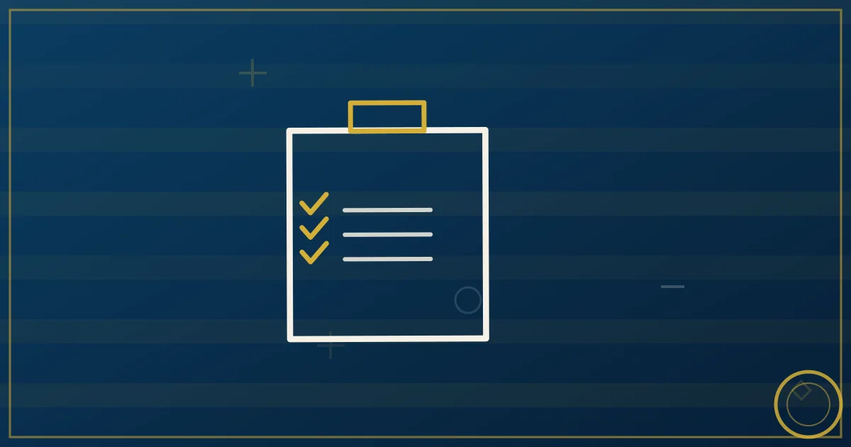 Lapis-blue and gold illustration of a trucking invoice with a checklist and payment symbols, invoicing best practices theme