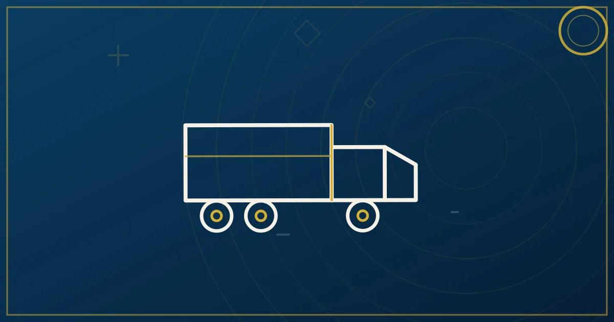 Two semi trucks driving in convoy on an interstate highway at golden hour, illustrating fleet expansion timing